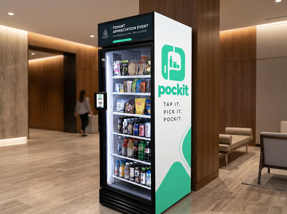 Your Building Has a New Voice: Use dedicated Pockit screen time for tenant announcements, events, updates, and property messaging.